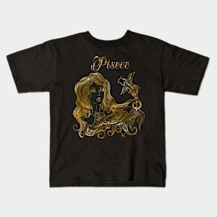 Pisces Zodiac Sign Kids T-Shirt